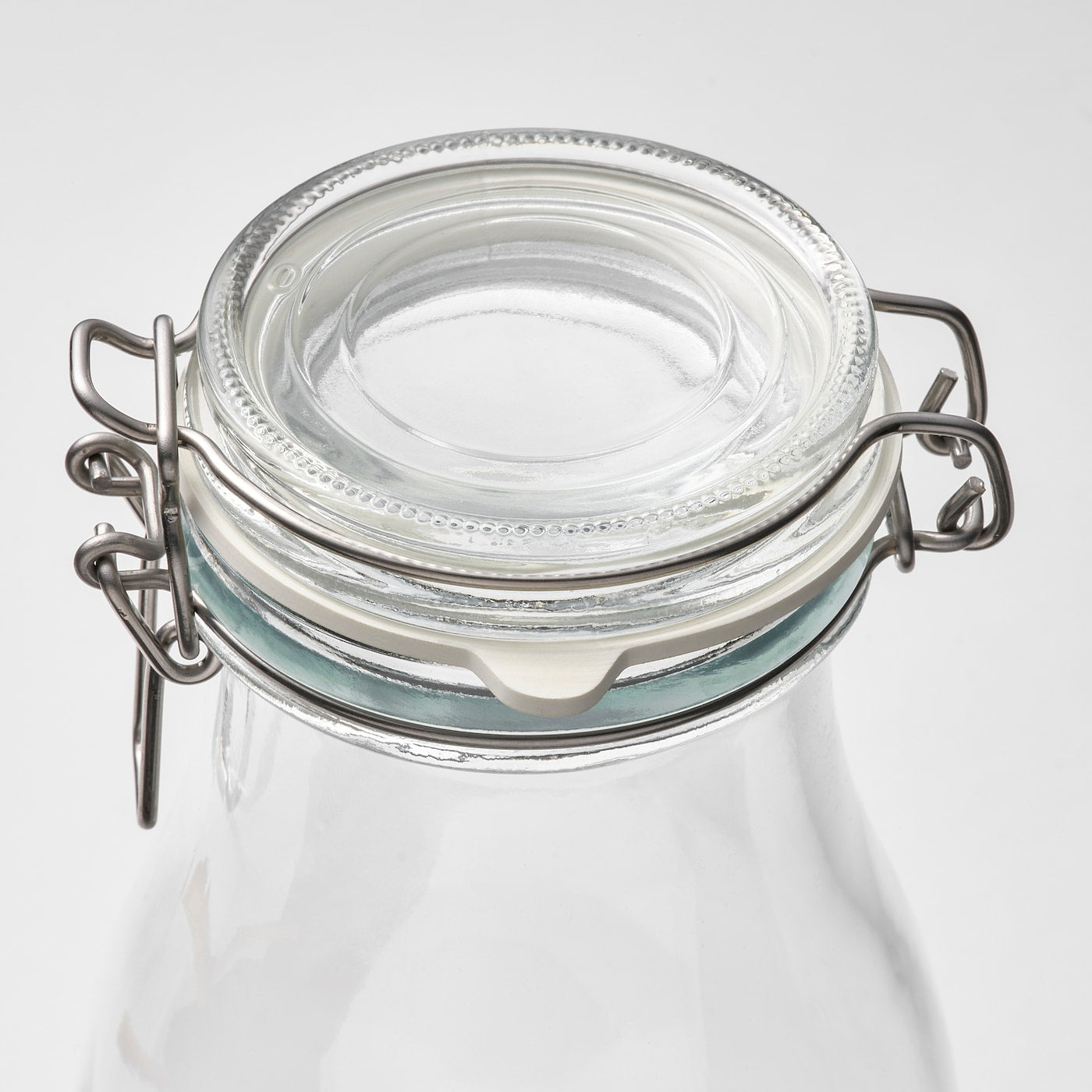 IKEA: KORKEN Bottle shaped jar with lid, clear glass, 1 l