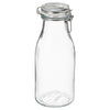 IKEA: KORKEN Bottle shaped jar with lid, clear glass, 1 l